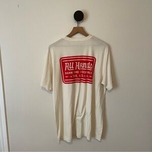 All Hands Cocktails Men's Super Soft Short Sleeve T Shirt XL